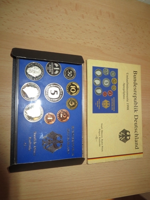 Bundesrepublik Deutschland Kursmünzensatz, Umlaufmünzenserie 1998, OVP Bild 2
