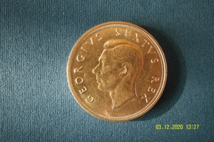 5 Shilling Silbermünze Südafrika 1949 Bild 1
