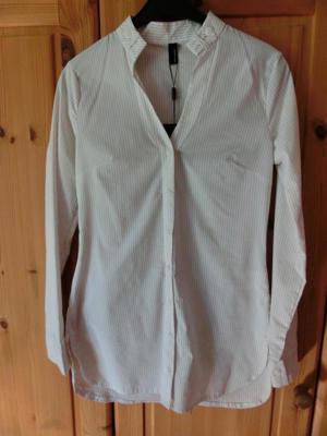 Ungetragene neuwertige Bluse von Vero Moda Größe M (Beige Stripes) noch mit Preisschild Bild 3