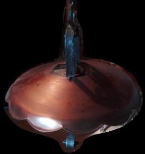 Kupfer Hängelampe Lampe Leuchte Gastro Schmiedeeisen gebraucht Bild 2