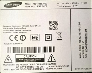 Gebrauchte Ersatzteile für Samsung UE43J5670SU Bild 7