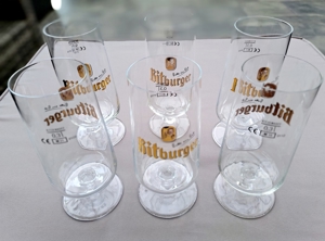 Bitburger Pils Kelch Tulpen Gläser-Set - 6x 0,3l geeicht Bild 5