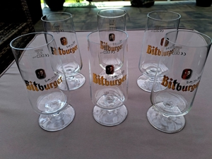 Bitburger Pils Kelch Tulpen Gläser-Set - 6x 0,3l geeicht Bild 3