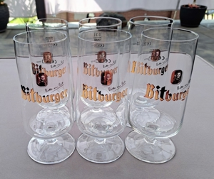 Bitburger Pils Kelch Tulpen Gläser-Set - 6x 0,3l geeicht
