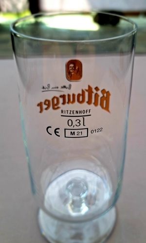 Bitburger Pils Kelch Tulpen Gläser-Set - 6x 0,3l geeicht Bild 7