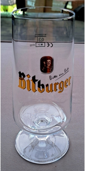Bitburger Pils Kelch Tulpen Gläser-Set - 6x 0,3l geeicht Bild 6