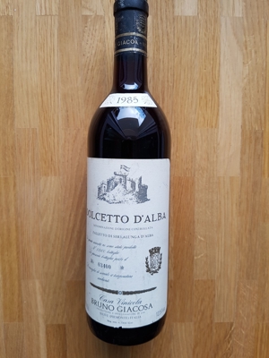 Dolcetto d Alba, Casa Vinicola Bruno Giacosa, 1985