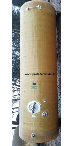 P93 gebrauchter 11.000L Polyestertank GFK Juno-Tank vertikal stehend Rapsöltank Wassertank Lagertank Bild 9