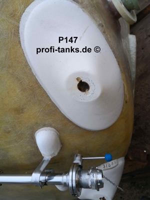 P147 gebrauchter 15.000 L Polyestertank GFK-Tank Wassertank Molketank Flüssigfutter Regenauffangtank Bild 8