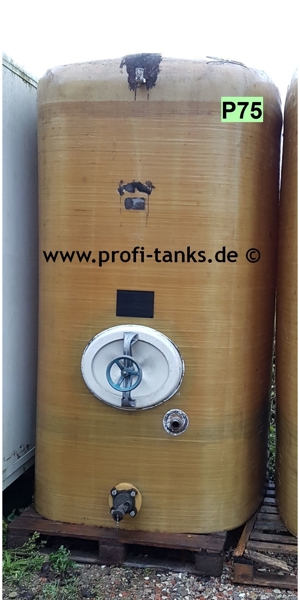 P75 gebrauchter 6.000 L Polyestertank GFK-Tank Staffelstein Rapsoeltank Melassetank Wassertank Molke Bild 3