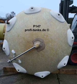 P147 gebrauchter 15.000 L Polyestertank GFK-Tank Wassertank Molketank Flüssigfutter Regenauffangtank Bild 6