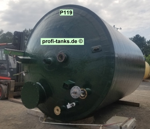 P119 gebrauchter 28.800 L GF-UP Tank Kunststofftank doppelwandig Eisen(II)Chlorid-Tank Wassertank