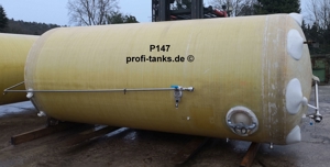 P147 gebrauchter 15.000 L Polyestertank GFK-Tank Wassertank Molketank Flüssigfutter Regenauffangtank Bild 3
