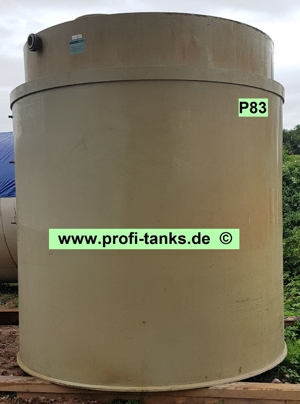 P83 gebrauchter 12.000L Polypropylen-Tank Lagerbehälter Wassertank Futtermitteltank Rapsöltank Bild 1
