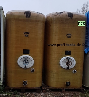 P75 gebrauchter 6.000 L Polyestertank GFK-Tank Staffelstein Rapsoeltank Melassetank Wassertank Molke Bild 4