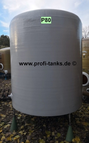 P80 gebrauchter 3000L Polyestertank GFK-Tank Wassertank Futtermitteltank Molketank Regenauffangtank Bild 4