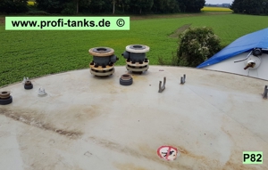 P82 gebrauchter 12.000L Polypropylen-Tank Lagerbehälter Wassertank Futtermitteltank Rapsöltank Bild 3