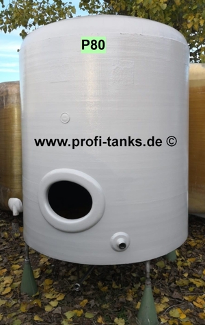 P80 gebrauchter 3000L Polyestertank GFK-Tank Wassertank Futtermitteltank Molketank Regenauffangtank Bild 2