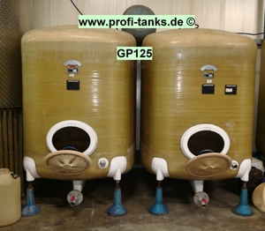GP125 gebrauchter 5000L Polyestertank GFK Weintank Lebensmitteltank Wassertank Flüssigfuttertank Bild 3