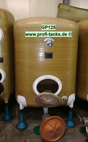 GP125 gebrauchter 5000L Polyestertank GFK Weintank Lebensmitteltank Wassertank Flüssigfuttertank Bild 1