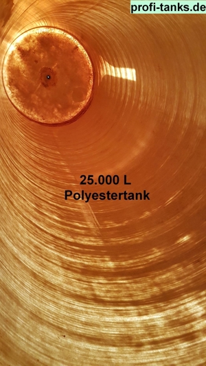 P177 gebrauchter 25.000 L Polyestertank GFK-Behälter rund Gülletank Wassertank Lebensmitteltank Bild 7