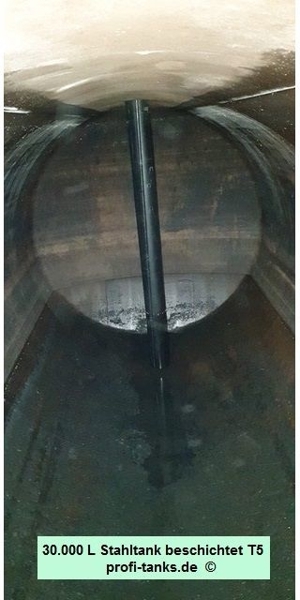 T5 gebrauchter 30.000 L Stahltank innen beschichtet Wassertank Speiseöltank Molketank Gülletank Bild 10