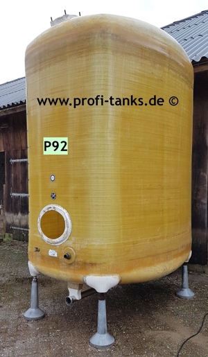 P92 gebrauchter 7.000 L Polyestertank GFK Juno-Tank Wassertank Regenauffangtank Flüssigfuttertank Bild 3