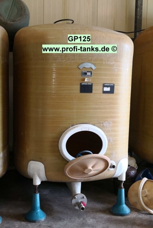 GP125 gebrauchter 5000L Polyestertank GFK Weintank Lebensmitteltank Wassertank Flüssigfuttertank Bild 4