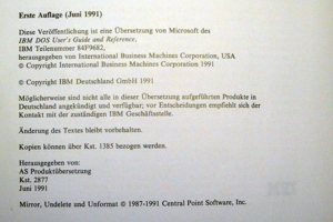 IBM DOS Benutzerhandbuch und Referenz Bild 2