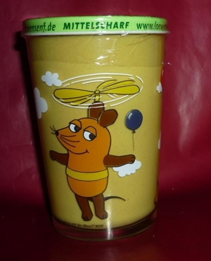 Bautzner Kindersenf Sammelglas Micky+Minnie Maus Bild 6
