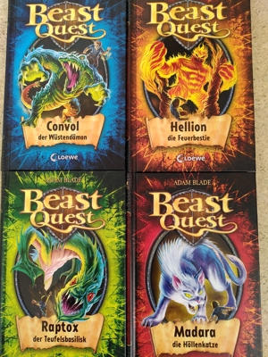 Kinderbuch Beast Quest ab Grundschulalter - neuwertig - 4 Bände - 37, 38, 39, 40