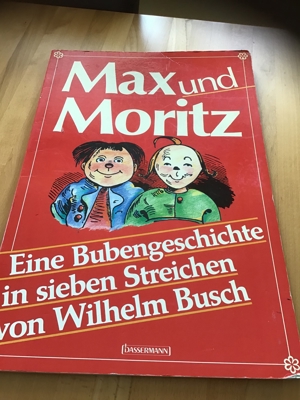 Max und Moritz Kinderbuch Sammlerstück groß Bild 1