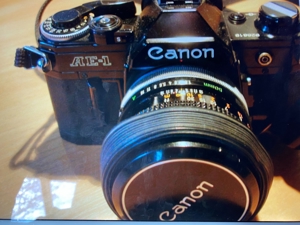 Canon AE-1, Tamron Blitzgerät Bild 1