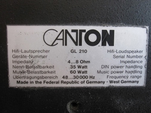 Canton Subwoofer GLS 50 & Lautsprecher GL 210 Bild 4