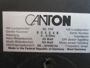 Canton Subwoofer GLS 50 & Lautsprecher GL 210 Bild 5