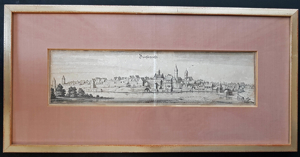 Tirschenreuth 1650 Kupferstich Matthäus Merian Grafik Bild Topographia Bavariae Dürsnreith