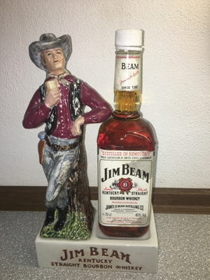 Keramik-Kultfigur JIMBEAM Boy mit voller Flasche