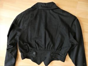 Blazer Gr. 158 schwarz mit Einstecktuch / elegant - ausgefallen Bild 4