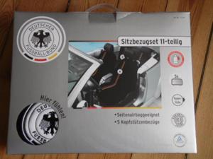Autositzbezüge-Sitzbezugset 11-teilig +NEU* original Verpackt mit Logo *DEUTSCHER FUSSBAL-BUND* Bild 4