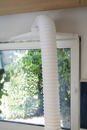 Fensterabdichtung, Klimageräteanschluss, Abluftschlauch Fenster ohne kleben oder bohren Bild 3