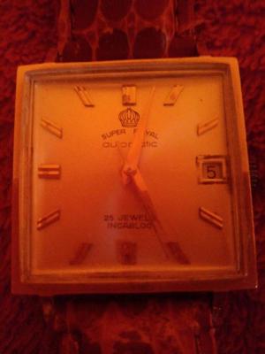 Goldene-Uhr, 585 GG, Automatik Super Royal; UNISEX ETA-Werk, schönes Geschenk zum Geburtstag Bild 5