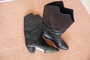 eleganter Damen Lederstiefel der Marke Maripe, Größe 37 schwarz Bild 1