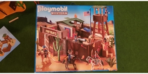 Playmobil Western Fort mit Goldmiene und Indianerdorf