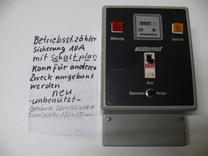 Elektromaterial Betriebsstundenzähler ,Steuerungskasten für Heizung oder ähnl. Bild 1