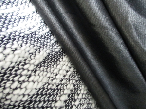 Jacke - Strickjacke - Cardigan - schwarz/grau meliert - Ärmel schwarz - M - Bild 5