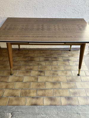 Tisch Möbel-Tisch mit traumhaft schönem Holzdekor, Verwandlungstisch Bild 2