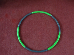 Fitness Hula Hoop Reifen - Grün Grau Bild 1