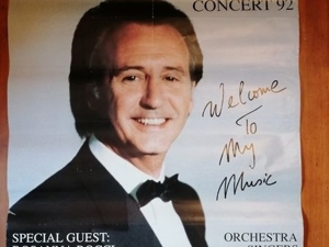 Konzertposter Tony Christie Tour "Welcome to my music" 28.2.1992 Nürnberg Meistersingerhalle