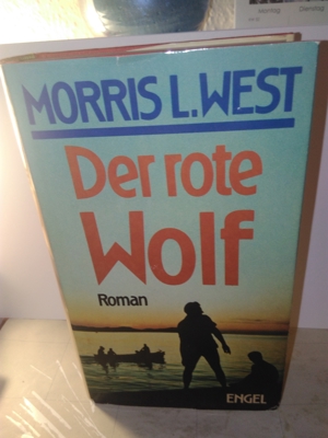 Der rote Wolf", Bestseller-Roman, Morris L.West, buch