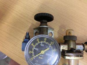 FESTO FRC-1 4 Wartungseinheitmit Manometer und Absperrventil Messing Bild 3